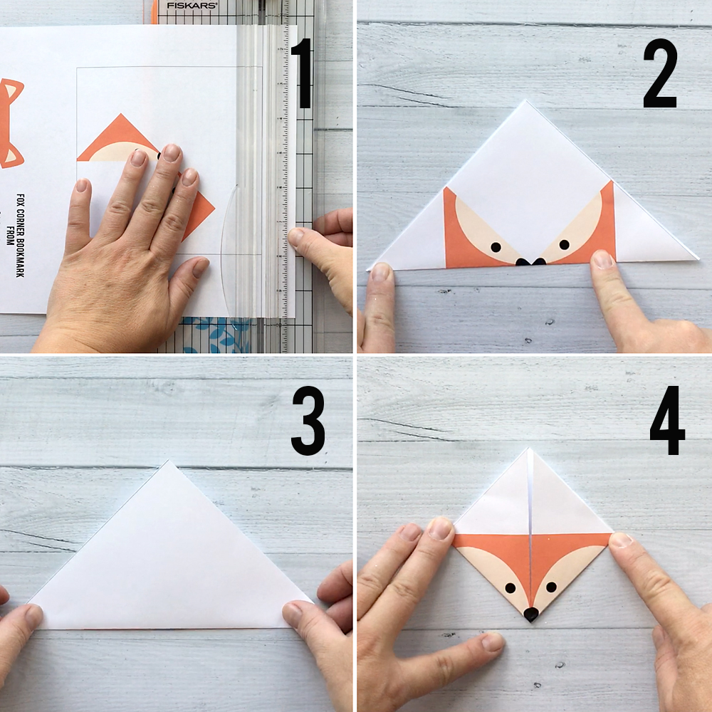 Đánh dấu gấp dễ thương! Bảy mẫu origami động vật rừng khác nhau. Chỉ cần in, cắt và gấp. Làm thế nào để tạo một dấu trang góc.