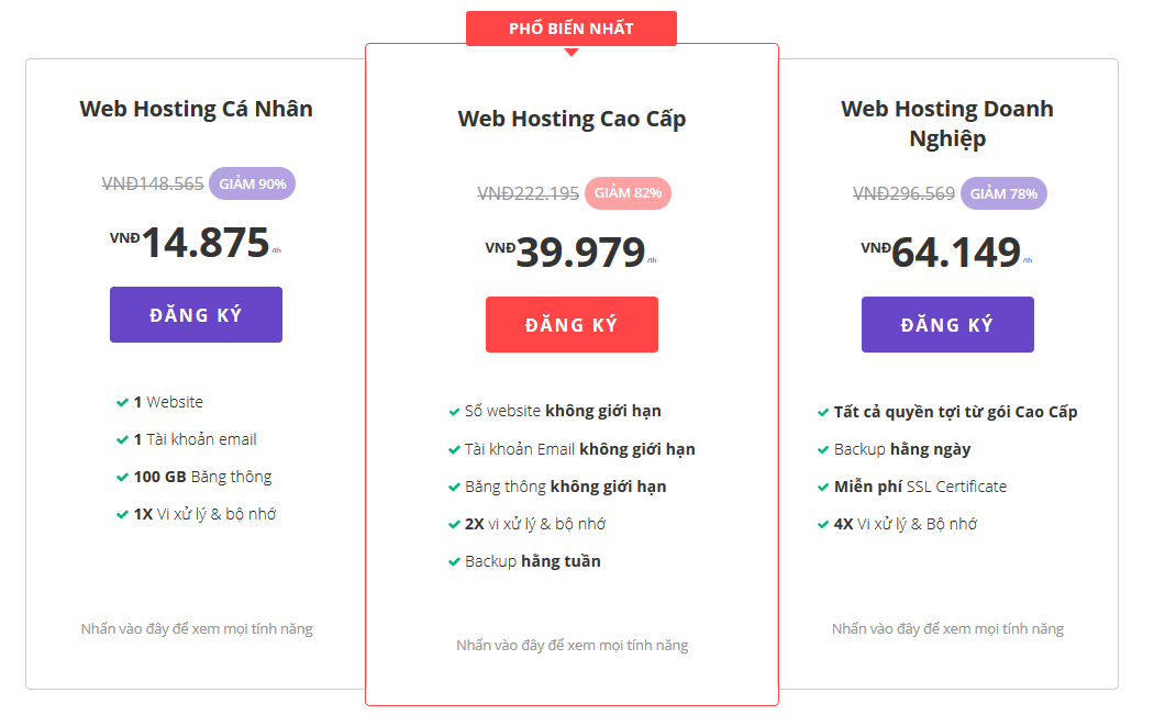 web hosting giá rẻ