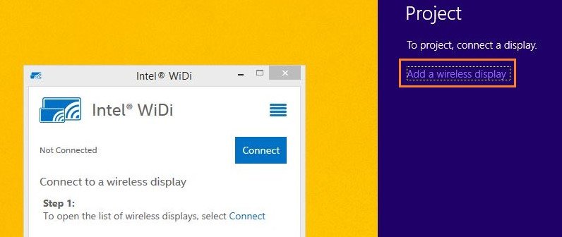 Kết nối Windows 8 với tivi 