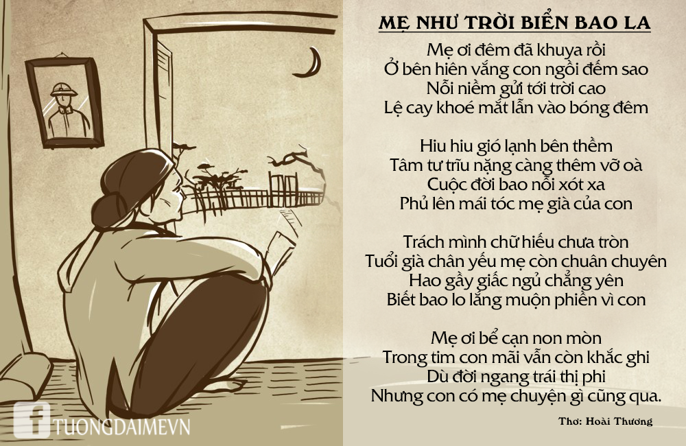 Résultat de recherche d'images pour "những bài thơ hay VỀ MẸ"