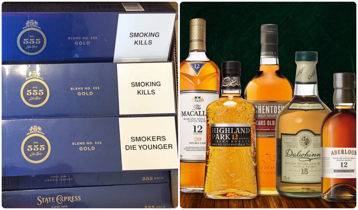 Thuốc lá ngoại 555, rượu whisky vào Danh mục hàng hóa nhập khẩu không được gửi kho ngoại quan