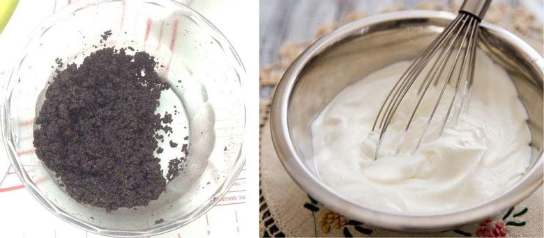 Cách làm kem xoài bánh Oreo: tiến hành