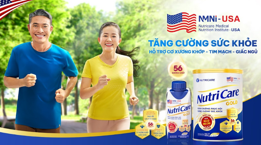 Nutricare Gold - sản phẩm dinh dưỡng, tăng cường sức khỏe cho người cao tuổi 